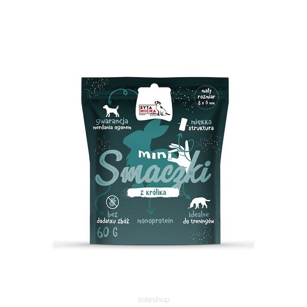 Syta Micha – Mini smaczki dla psa z królika 60g
