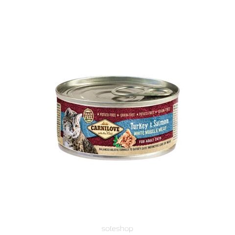 Carnilove Cat – Adult Salmon & Turkey 100g – Łosoś, indyk