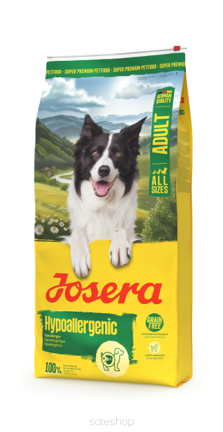 Josera Hipoalergiczna, sucha karma bez zbóż dla psów ze skłonnością do nietolerancji pokarmowych 3kg