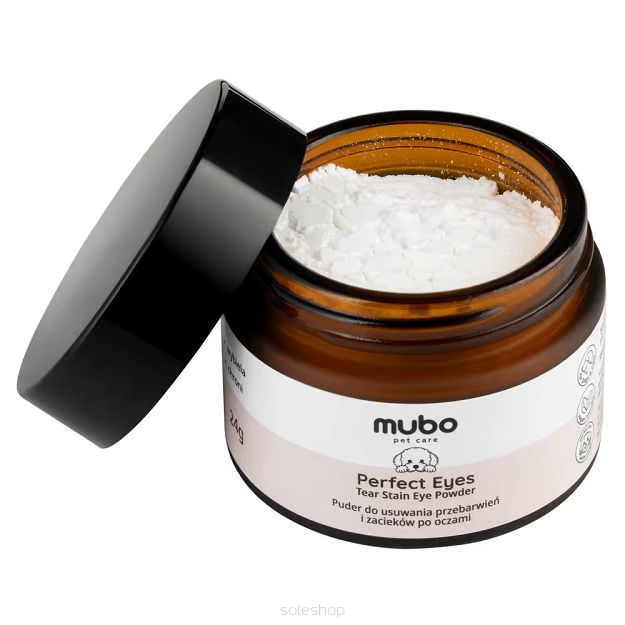 Mubo – Puder – Perfect Eye Tear Stain Powder 24g – Puder do usuwania plam i zacieków pod oczami psa i kota