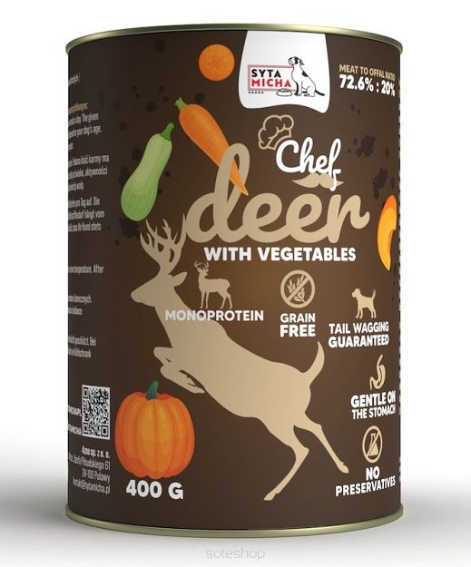 Syta Micha – Chef – Jeleń z warzywami – Adult
