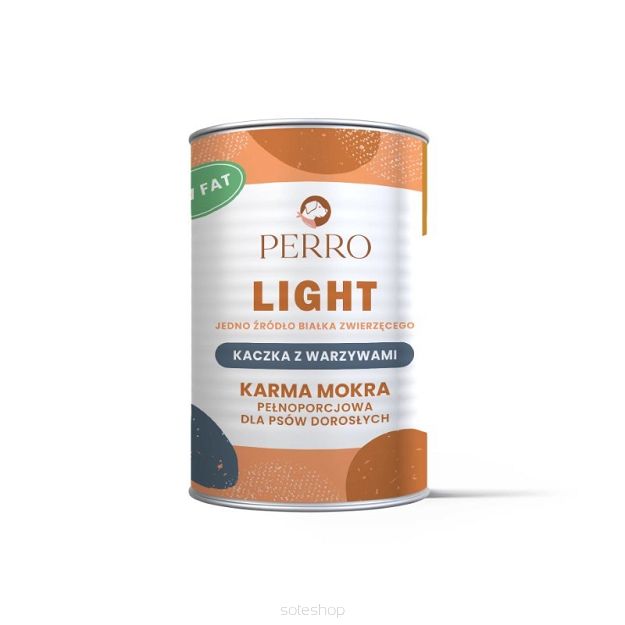 Perro – Light – Kaczka z warzywami – Monobiałkowa formuła dla psów dorosłych