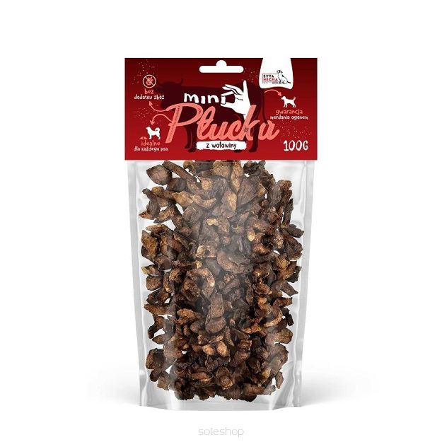 Syta micha – Mini płucka z wołowiny 100g