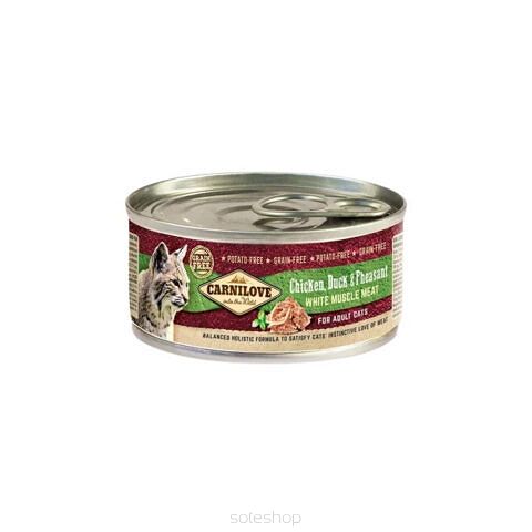 Carnilove Cat – Adult Chicken, Duck & Pheasant 100g – Kurczak, kaczka, bażant