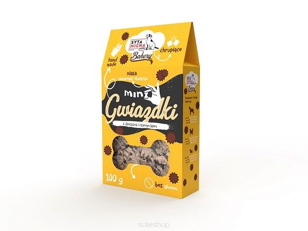 Syta Micha – Ciacha 100g – Mini gwiazdki z dziczyzną i czarnym bzem