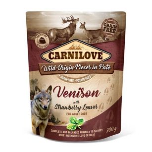 Carnilove Dog – Adult Venison & Strawberry Leaves 300g – Dzika i liści truskawek