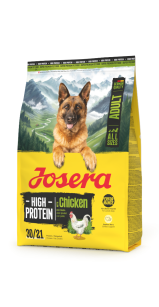 Josera High Protein Chicken Bezglutenowa, bogata w białko sucha karma z kurczakiem dla wszystkich aktywnych ras 3kg
