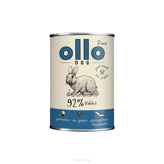 OLLO Pure karma mokra dla psa - Królik 400g