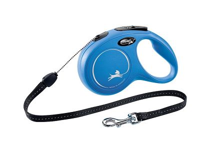 Flexi – New Classic S – linka, 8m, do 12kg – niebieska