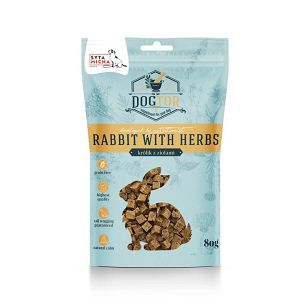 Syta Micha – Dogtor 80g – Królik z ziołami – Uspokajające przysmaki dla psa