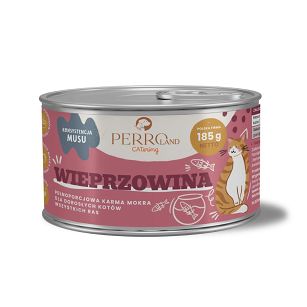 PERROland CATering 185g – Wieprzowina – Pełnoporcjowa karma mokra dla kotów