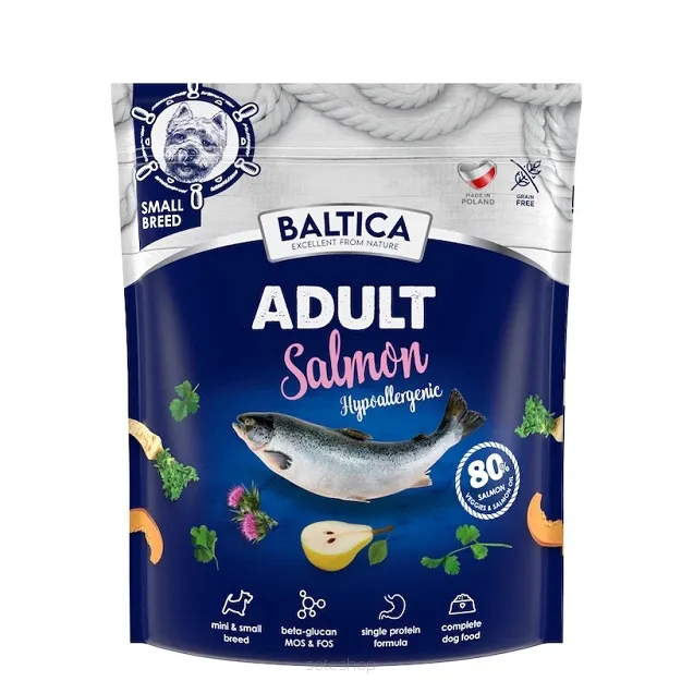 Baltica - Adult Salmon Hypoallergenic XS/S - 1kg - Małe Rasy