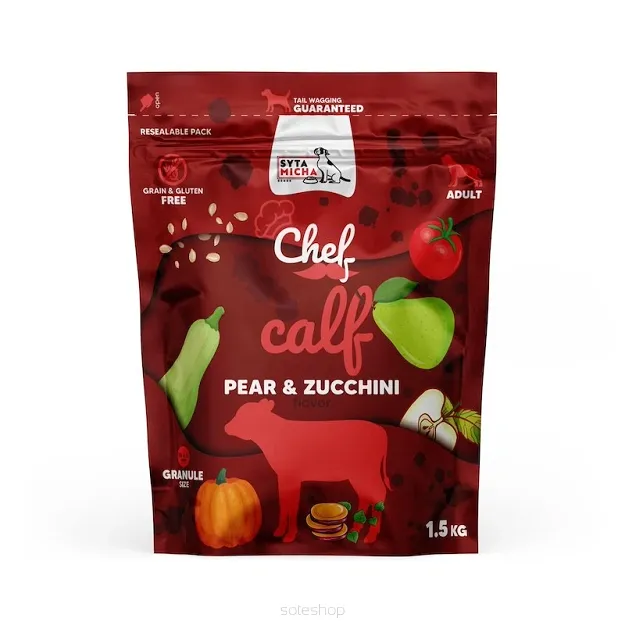 Syta Micha - Cielęcina, gruszka i cukinia 1.5kg - Sucha karma dla psa