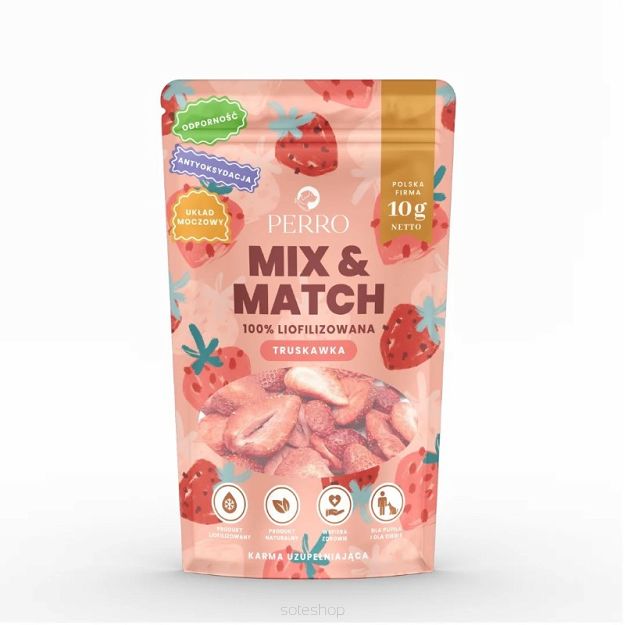 Perro – MIX & MATCH – Truskawka liofilizowana 10g