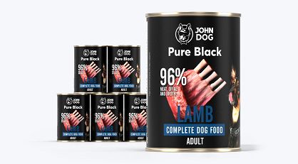 John Dog Monobiałkowa Jagnięcina Pure Black Pure Black 400g