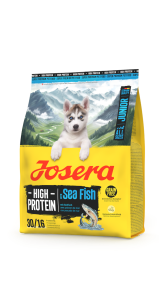 Josera Junior High Protein Sea Fish Wysokobiałkowa karma z rybami morskimi dla szczeniąt – aktywnych młodych psów wszystkich ras 3kg