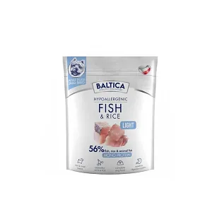 Baltica - Fish&Rice Light S/XS 1kg - Karma z rybą i ryżem dla małych ras