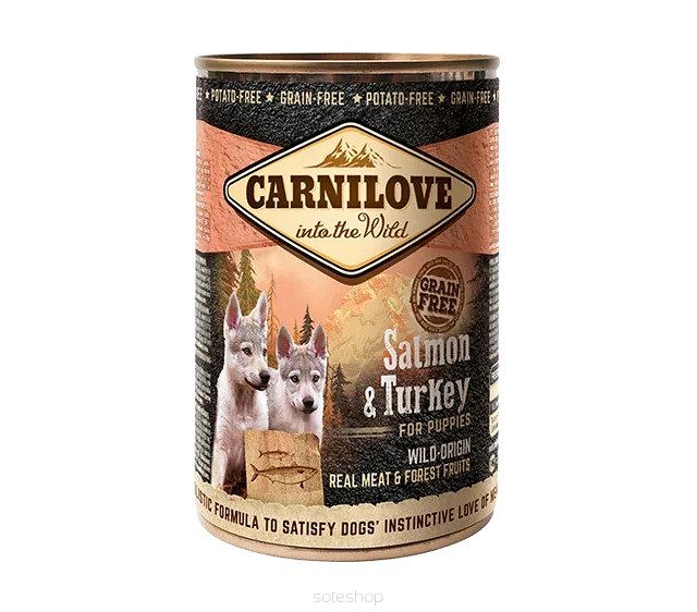 Carnilove Dog – Puppy Salmon & Turkey 400g – Szczeniak łosoś i indyk