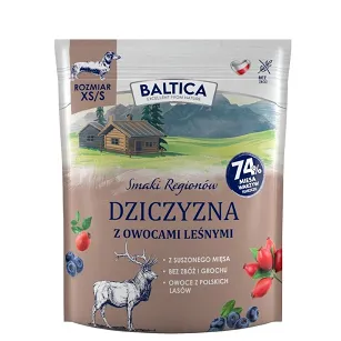 Baltica - Dziczyzna z owocami leśnymi XS/S 1kg - Małe rasy