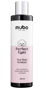 Mubo Perfect Eyes Tear Stain Remover 250ml - płyn na zacieki i przebarwienia pod oczami dla psa i kota