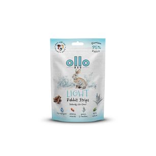 Ollo – Air Dried – Light Rabbit Strips 80g – Królik – Przysmaki funkcyjne dla psa