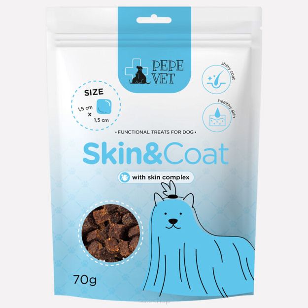 Paka Zwierzaka – PEPE VET – Skin&Coat 70g – Przysmaki funkcyjne