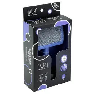 Tauro – TPL Szczotka z plastikowym trzonkiem, miękkie piny stal nierdzewna 25 mm, fiolet 17.5×10.6×6.2 cm