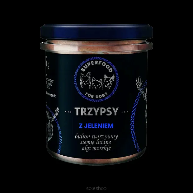 TRZYPSY –Mokra Karma Superfood Wieprzowina z Jeleniem 300g