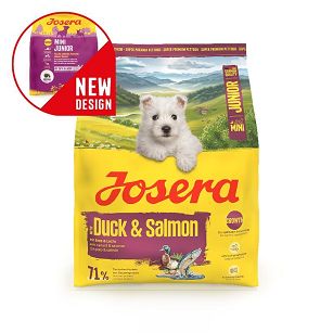 Josera Mini Junior Duck & Salmon Karma z kaczką i łososiem dla optymalnego rozwoju szczeniąt małych ras 3kg